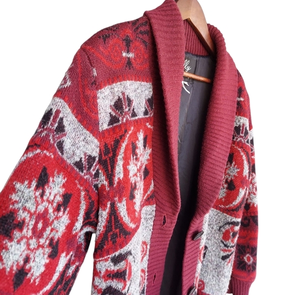 Vintage Lilly of California Wool Blend Heavy Cardigan Sweater - Picture 3 of 8